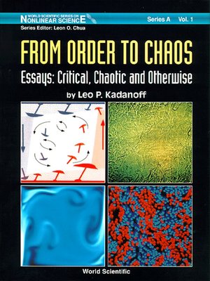 cover image of From Order to Chaos--Essays